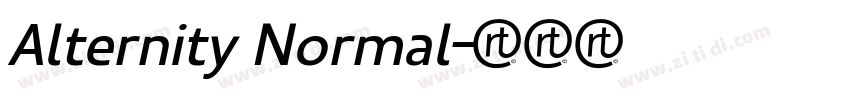 Alternity Normal字体转换